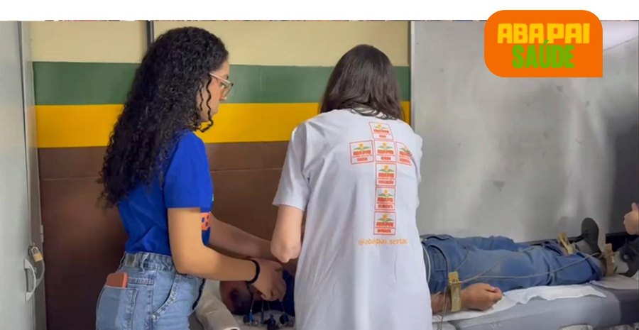 Atendimento de saúde do projeto ABA PAI Saúde